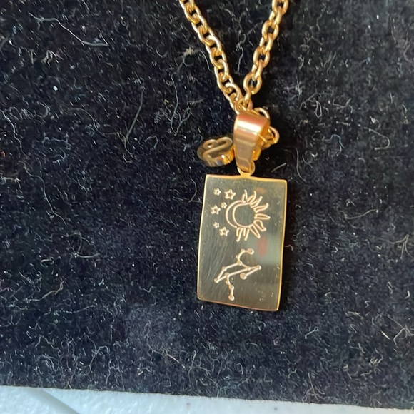Leo Zodiac Sign Pendant Necklace - Picture 6 of 7